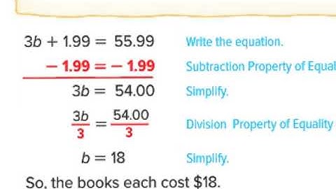 Course 3: L.2-3 Write Two-Step Equations