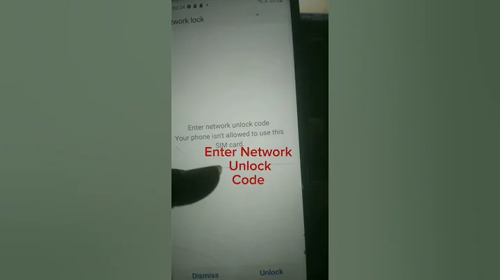 Enter Network Unlock Code Your Phone isn't allowed  #unlock #code #network #frp #viral #reels