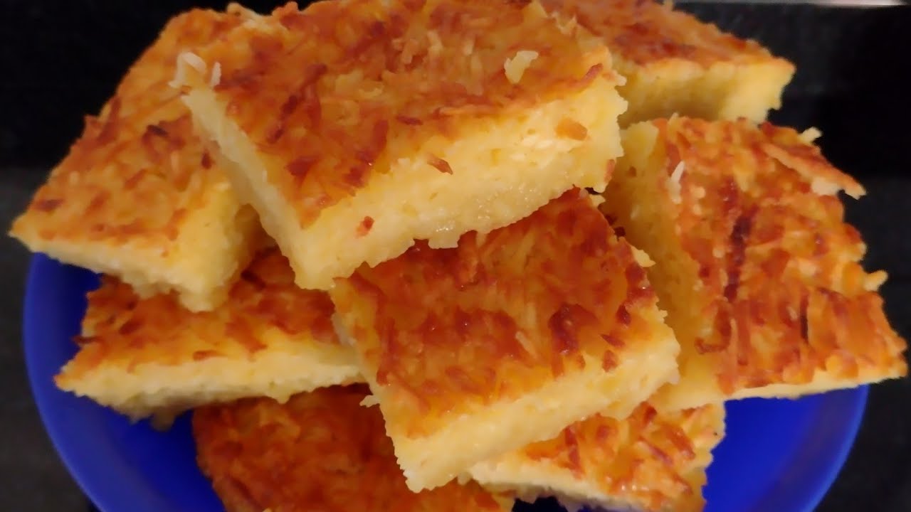 BOMBOCADO DE MANDIOCA FÁCIL DE FAZER E GOSTOSO