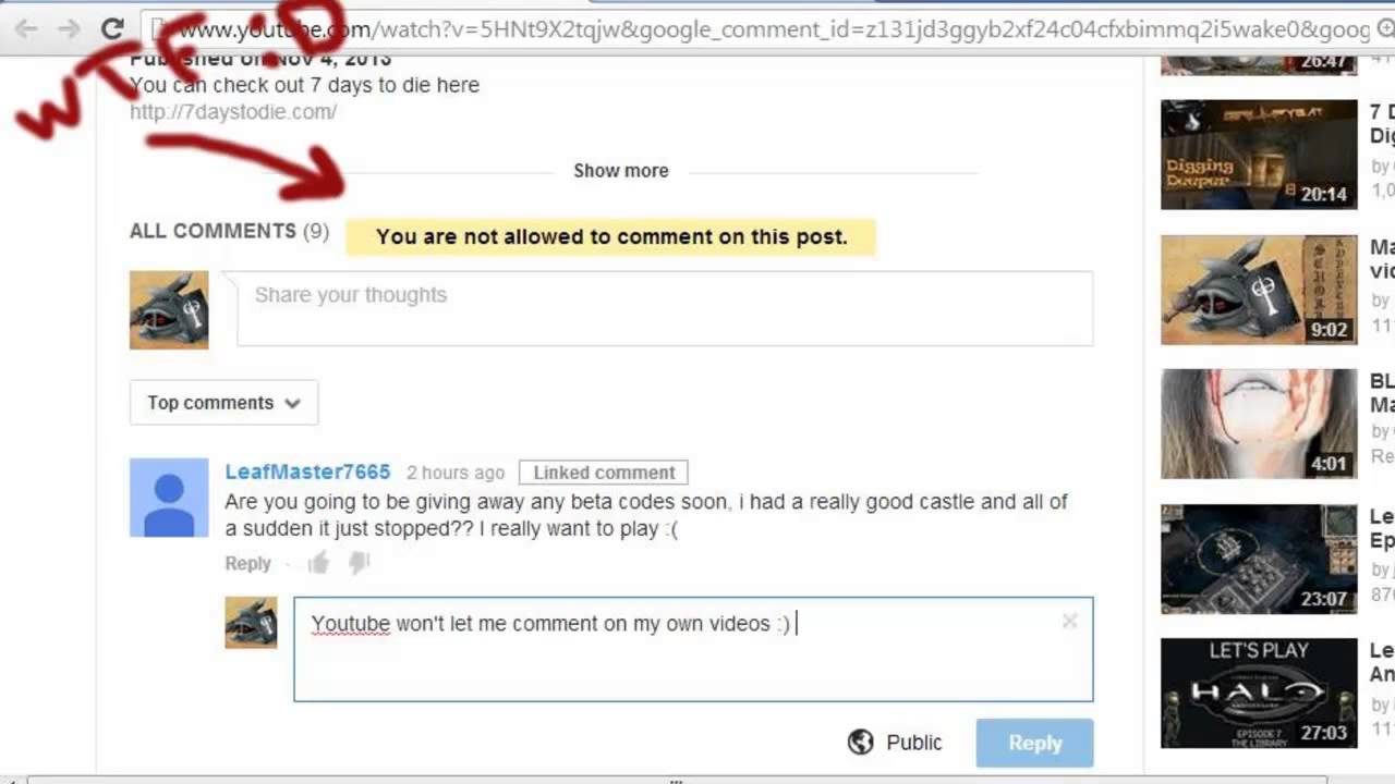 You are not allowed to comment on this post. YouTube
