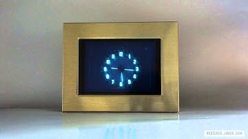 USB Powered BOE VFD48 Analog-style Unique Round VFD Clock V1.0-With Enclosure