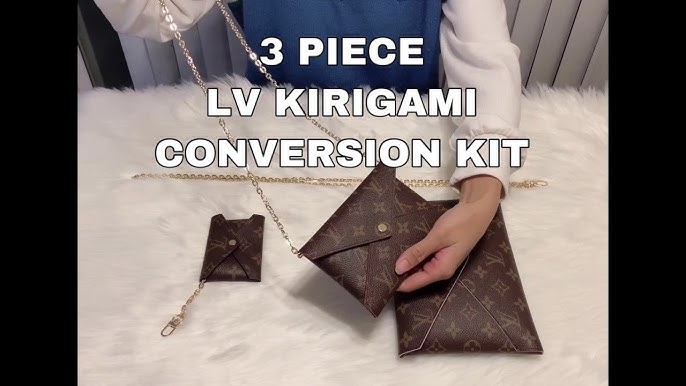LV Kirigami Insert Conversion Kit 3 PC Set, LARGE/MEDIUM/SMALL with Ch