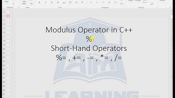 Lec 11 Modulus & Short-Hand Operator in C++ with Example | C++ Programming Tutorial | in Urdu/Hindi