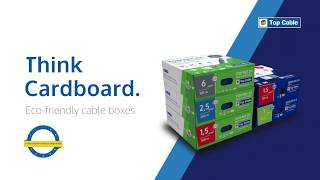 Top Cable #ThinkCardboard | Eco-friendly TOXFREE ZH H07Z1-K (AS) and H07VK cable boxes