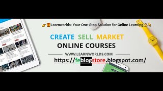 👉🎁Learnworlds: Your One-Stop Solution for Online Learning👍👇See More on FEBlogStore.Blogspot