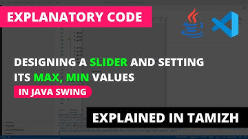 Important Methods of a Slider for Design | Java Swing | Tamil | Code Screens