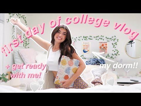 FIRST DAY OF COLLEGE VLOG + GET READY WITH ME 2021 - freshman year at PLNU!