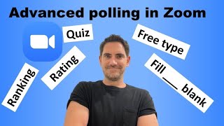 NEW advanced polls in Zoom: Free type, quiz, rank, match screenshot 1