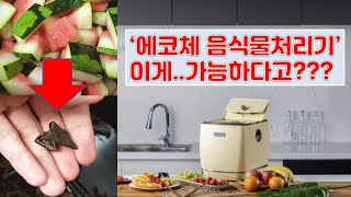 수박 껍질도 손쉽게..'에코체 음식물처리기' 써보니