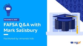 NGPF PD: FAFSA Q&A with Mark Salisbury