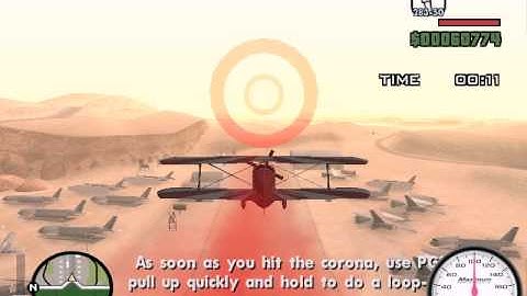 GTA SA Pilot School mission 8 Loop-the-loop [PC]