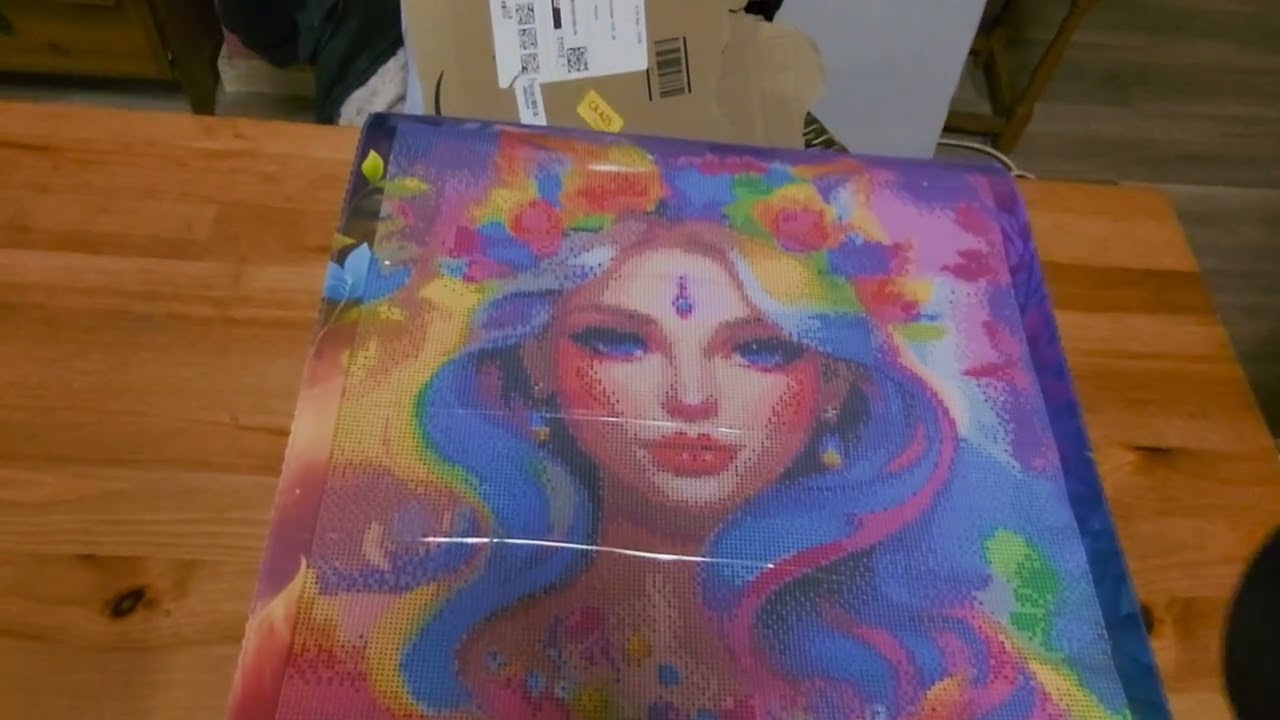 Unboxing #diamondpainting# et #point noué 