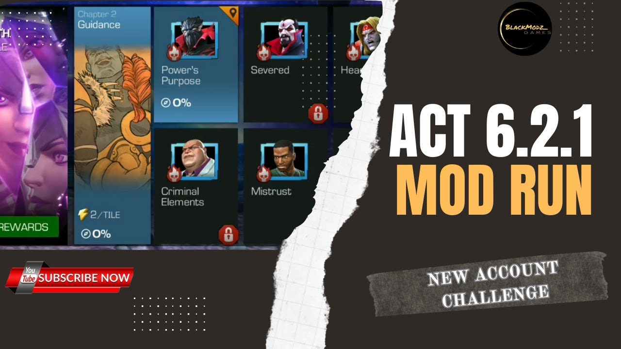 ACT 6.2.1 PATH MOD RUN NEW ACCOUNT CHALLENGE MCOC VER