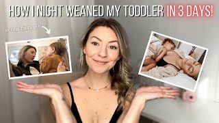HOW I NIGHT WEANED MY CO-SLEEPING TODDLER IN 3 DAYS | Dr. Jay Gordon schedule