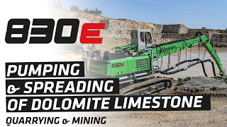 SENNEBOGEN 830 Material Handler Suction Excavator - Extraction of dolomite