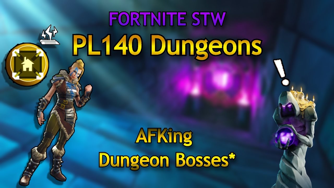 Solo PL140 Dungeon Bosses While AFK* - Fortnite STW