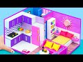 (Crafts House) DIY Miniature Cardboard House #8 Bathroom, Kitchen, Bedroom, Living Room for a Family