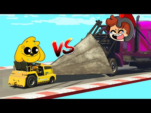 ¡CARRITO de GOLF vs DESTRUCTOR de AUTOS! ?? Los COMPAS CHOCAN en AUTOS en GTA 5