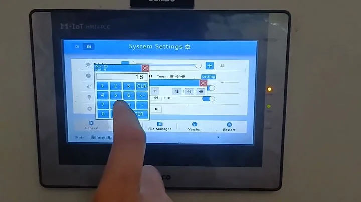 Kinco HMI time setting