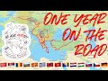 One year on the road  from germany to australia on xt500  animated map  motorcycle trip