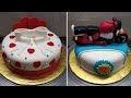 How To Make Fondant Cake Decorating | White Fondant Cake Design | New Fondant Cake Design