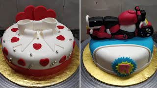 How To Make Fondant Cake Decorating | White Fondant Cake Design | New Fondant Cake Design