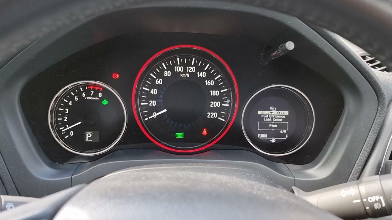 Honda HRV / Vezel: Changing the speedometer ring colour - YouTube