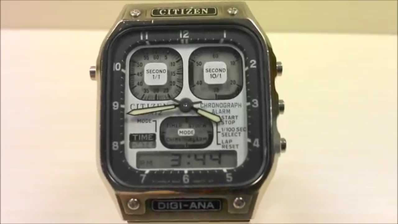 Rare Watch Collection CITIZEN DIGI-ANA TIME TRACKER シチズン