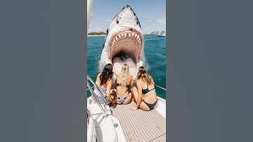 POV: A shark attacks three women on a boat while they were sunbathing #shark #attack #pov #ai #scary