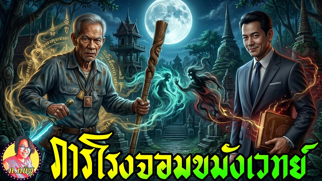 ภารโรงจอมอาคม ไม้กวาดในมือขวา คาถาในมือซ้าย