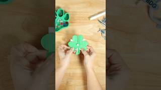 Folding Shamrock #shorts #diycrafts #papercircuit #diy #stem #stemeducation #stpatricksday