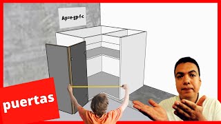 Hinges and door measurements for kitchen corner cabinet