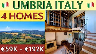 4 HOMES for SALE in ITALY | Amazing Italian Houses in Umbria