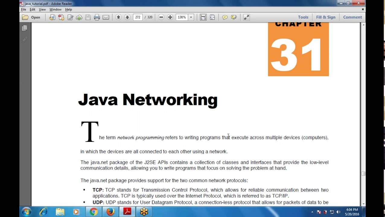 Programming in Java: Chapter 31 Java Networking (URL Connections Class ...