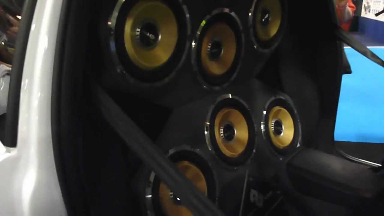 Huge car bass speakers The Gadget Show Live 2012 YouTube
