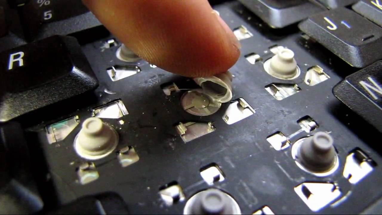 How to Fix Laptop Keyboard Key Rubber Cap - YouTube