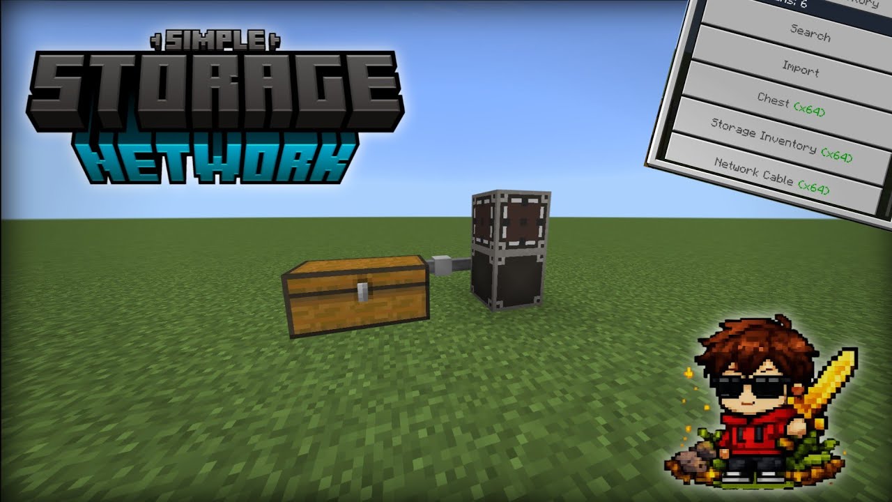 Create Storage Network Minecraft Simple Storage Network | Minecraft Bedrock Add-On (MCPE) - YouTube