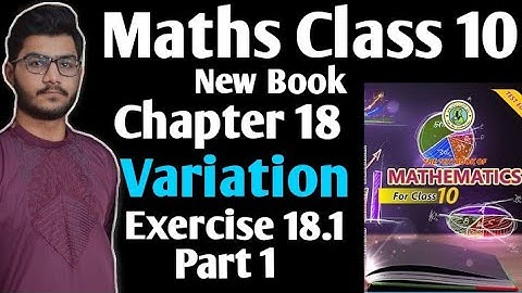 Maths class 10 new book chapter 18 Variations exercise 18.1 part 1 Sindh text book board jamshoro