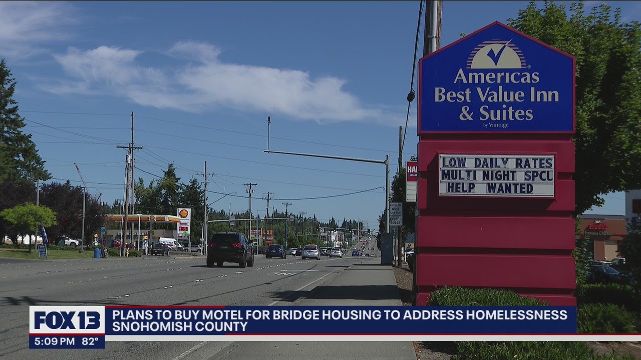 Snohomish County buying up hotels for use as homeless transitional housing | FOX 13 Seattle