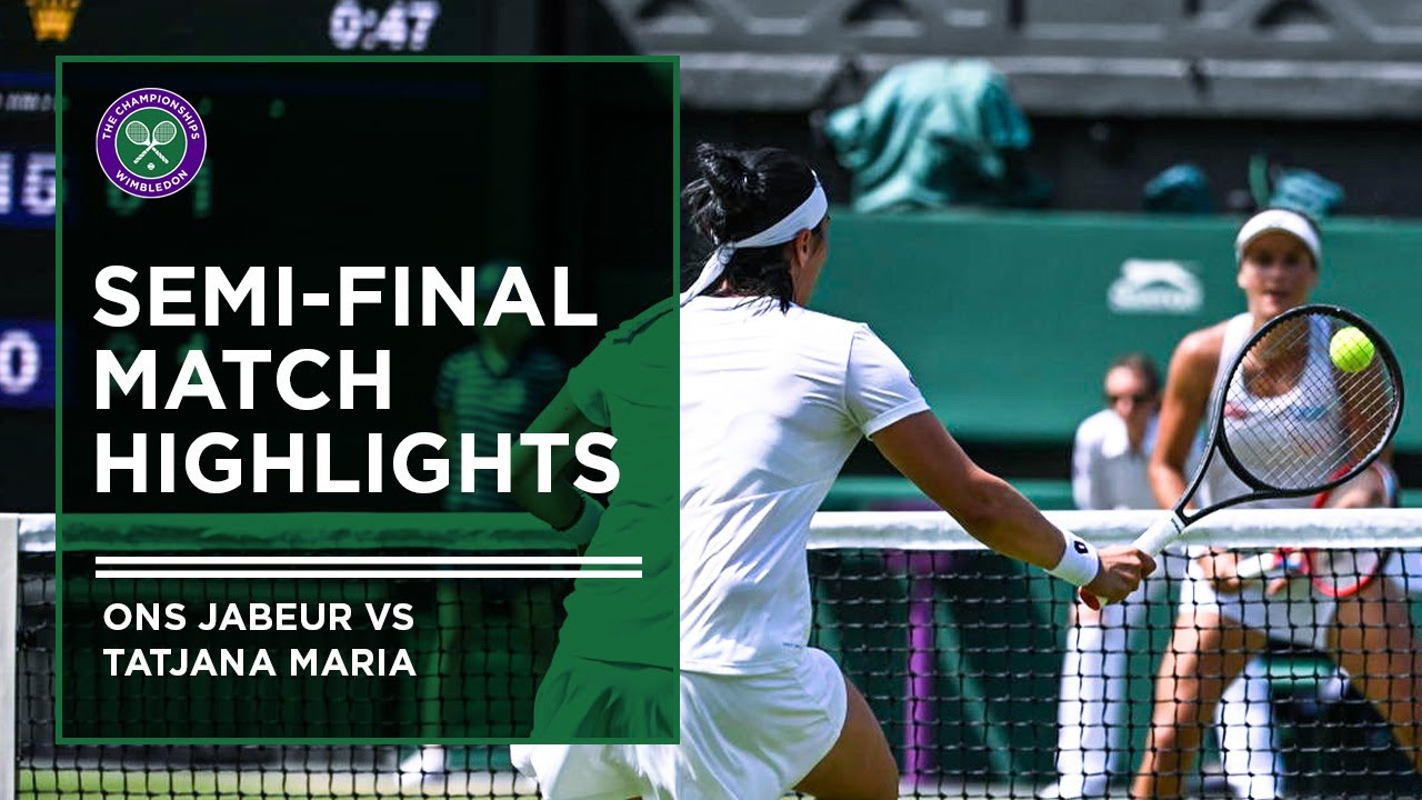 Ons Jabeur vs Tatjana Maria Match Highlights Wimbledon 2022