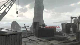 MW3- Cross Map Throwing Knife On Aground