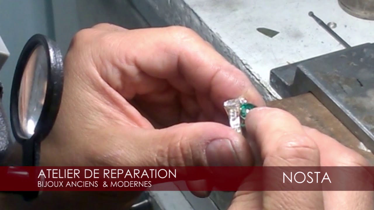 Atelier de reparation de bijoux anciens à Bruxelles - YouTube