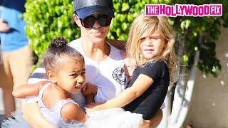 Kourtney Kardashian Takes North West & Penelope Disick To Ballet Class Wearing Tutu's In Los Angeles