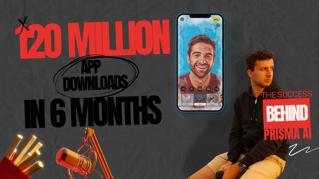 No.1 Photo-to-Art app. "120 million downloads with no marketing budget". Alexey Moiseenkov on Prisma