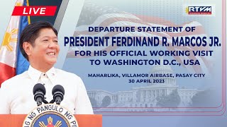 Departure Statement for Official Visit to the United States of America 04/30/2023