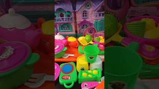 Satisfying with Unboxing &amp; Pink Miniature Barbie Kitchen Set Video | ASMR Pinke Kitchen CUP Set