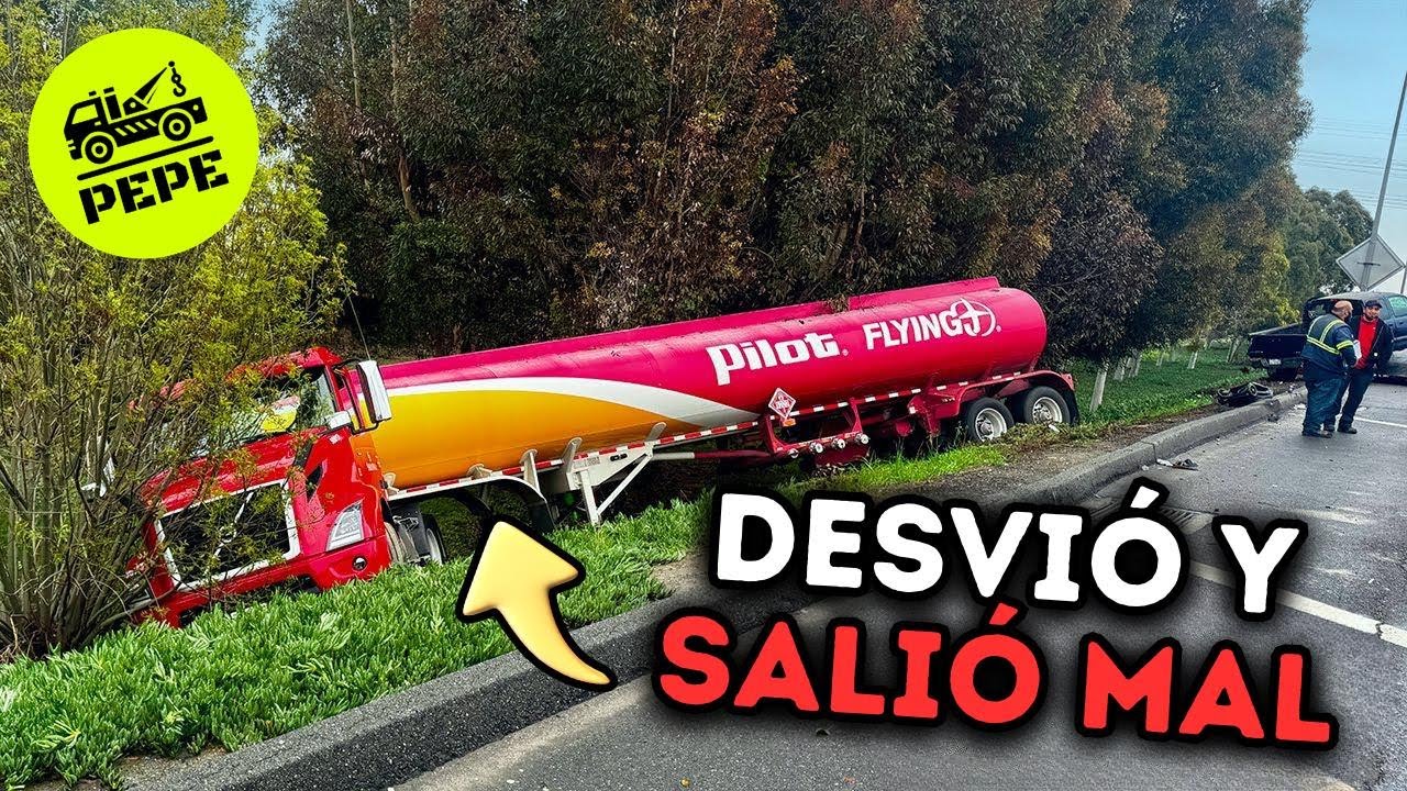 CAMIÓN de Combustible Desvía y CAE por un Barranco (Logramos Rescatarlo?)