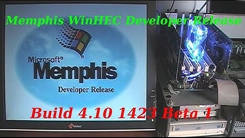 Microsoft Memphis WinHEC Developer Release [Build 4.10.1423 Beta 1]