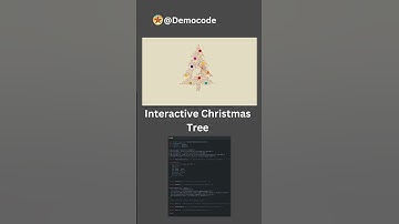 Interactive Christmas Tree animation using GSAP  #codepen
