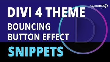 Divi Theme Bouncing Button Effect 👈